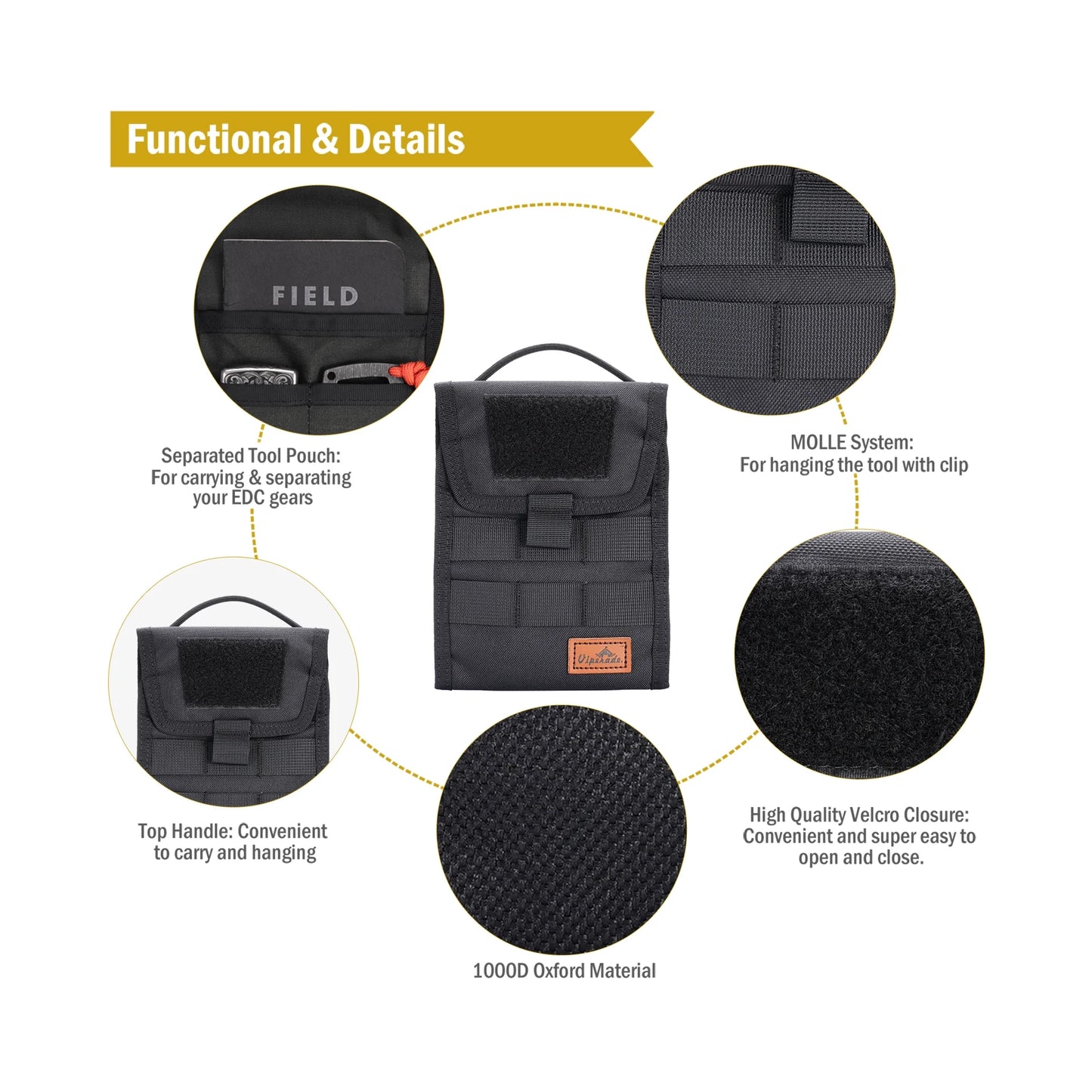Viperade - VE12 MOLLE Admin EDC Tool Pouch