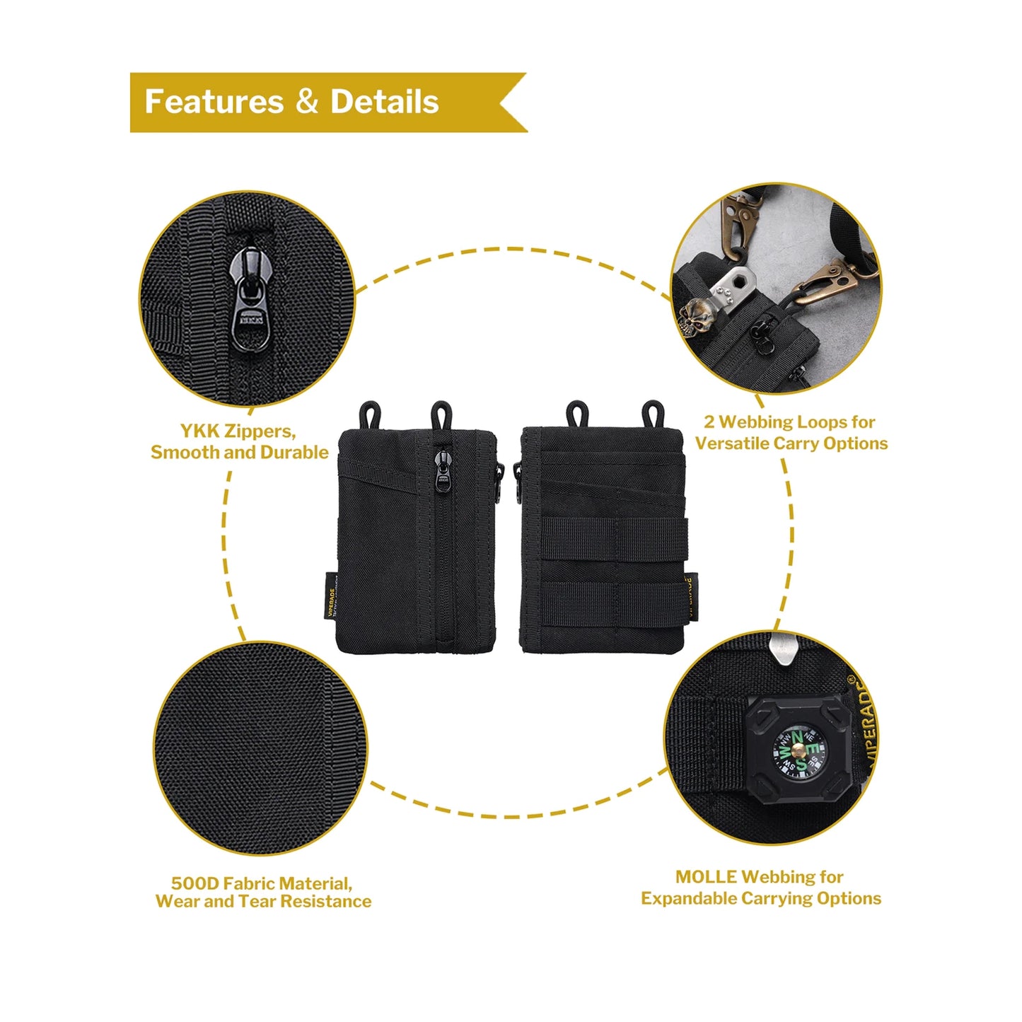 Viperade - VE18N-M Compact EDC Pocket Organizer