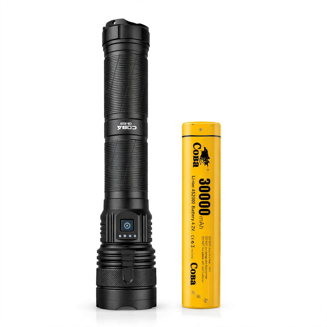 Coba CB X-119 Rechargeable LED Flashlight | Long-Range Outdoor Torch