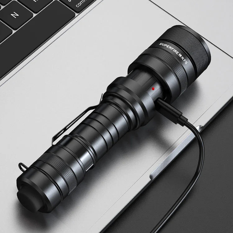 Superfire F5 Tactical Flashlight – 1100 Lumens