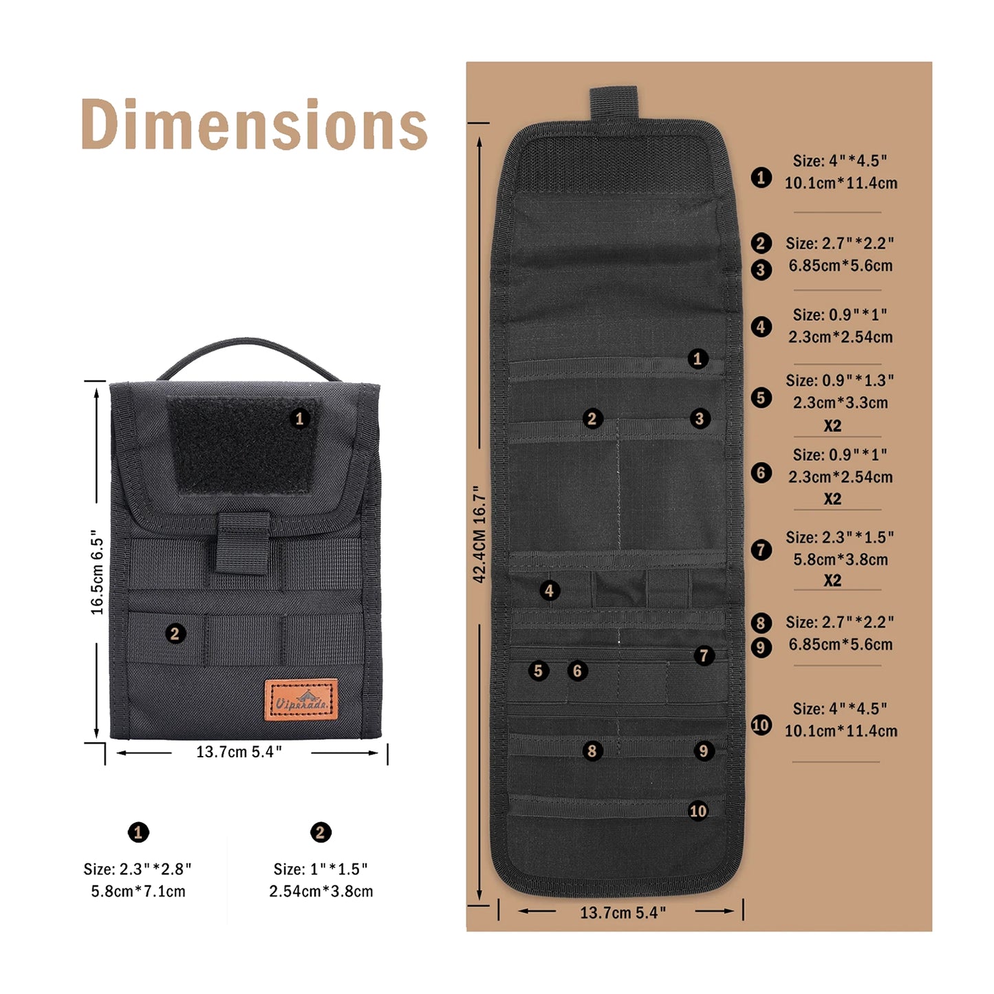 Viperade - VE12 MOLLE Admin EDC Tool Pouch